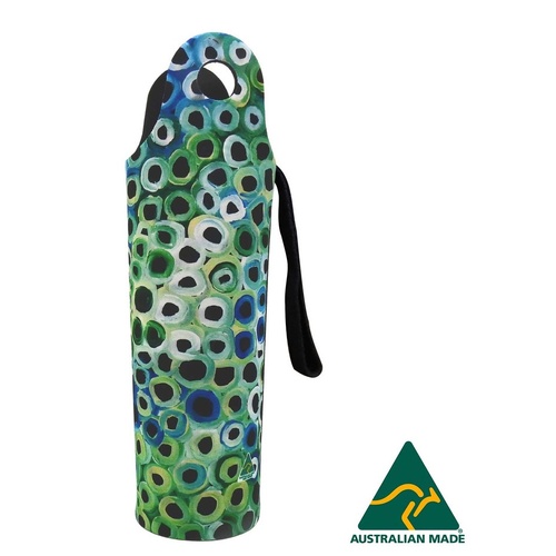 Utopia Aboriginal Art Neoprene Wine Bottle Cooler - Soakage