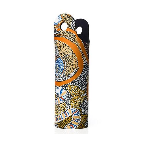  Papulankutja Aboriginal Art Neoprene Water Bottle Cooler - Wati Kutjara