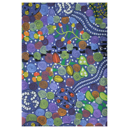 Corroboree (Blue) - Aboriginal design Fabric