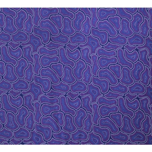 Bush Seeds (Purple) [SCRAP 1M] - Aboriginal design Fabric