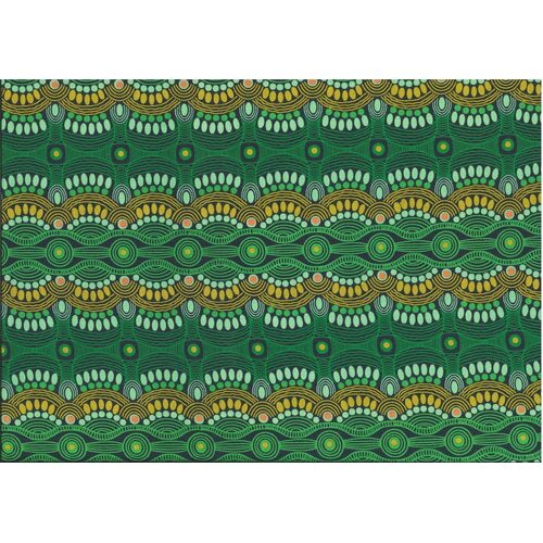 Desert Flora (Green) [SCRAP 1.75] - Aboriginal design Fabric