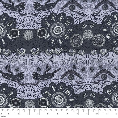 Home Country (Ash) [SCRAP 1.7M] - Aboriginal design Fabric