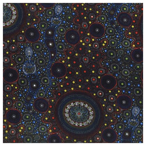 Spiritual Women (Red) [SCRAP 1.85M]- Aboriginal design Fabric