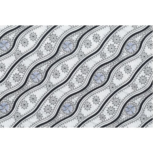 Stars in the Sky (WHITE) [SCRAP 40CM] - Aboriginal design Fabric