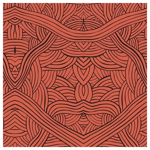 Untitled (Red) - Aboriginal design Fabric