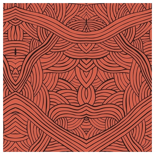 Untitled (Red) - Aboriginal design Fabric