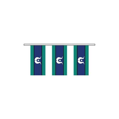Torres Strait Islander Flag Bunting (10M) [type: Fabric]