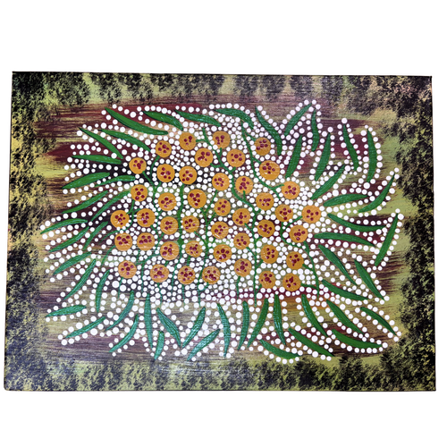 Original Aboriginal Art Painting Stretched Canvas (30x40) - Gumbi Gumbi