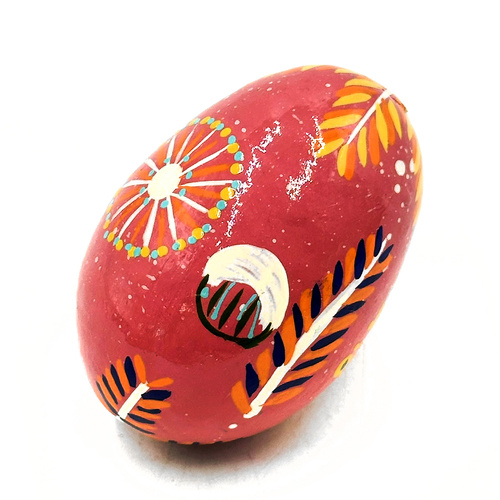 Medicine Plants BOXED Handmade Decorative Lacquered Egg & Stand - Better World Aboriginal Art 