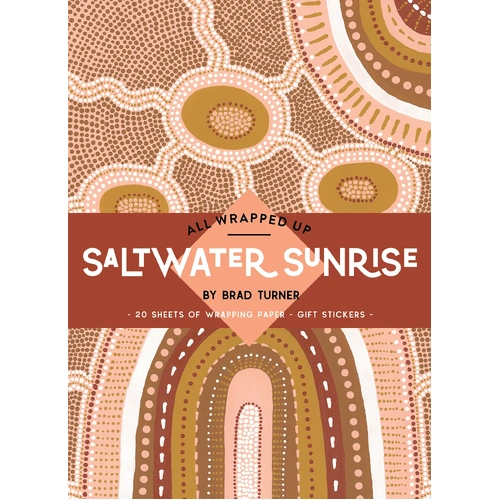 Saltwater Sunrise - All Wrapped Up - Aboriginal Sheets Wrapping Paper (20)