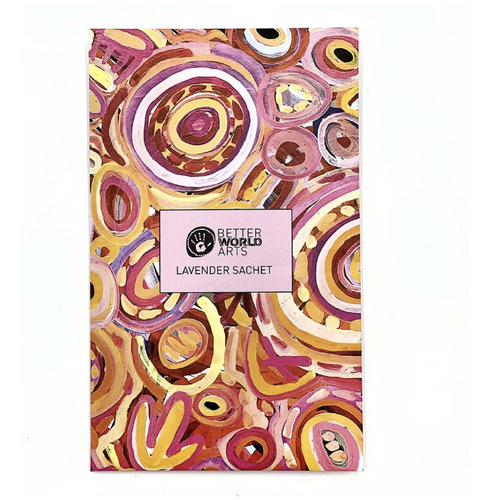 Better World Aboriginal Art Lavender Sachet (10g) - Ramindjeri Water Dreaming