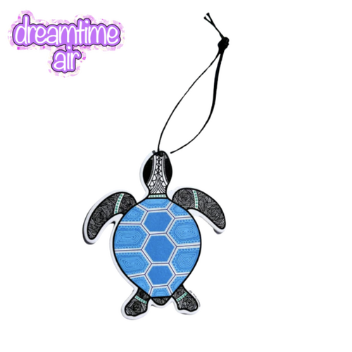 Dreamtime Air Aboriginal Art Air Freshener - Turtle Ocean Breeze (Tropical Coconut Scent)