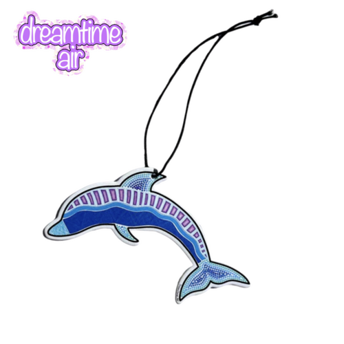 Dreamtime Air Aboriginal Art Air Freshener - Dolphin Sunday Brunch (Grapefruit Scent)