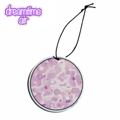 Dreamtime Air Aboriginal Art Air Freshener - Safe Travels (Lavender Scent)
