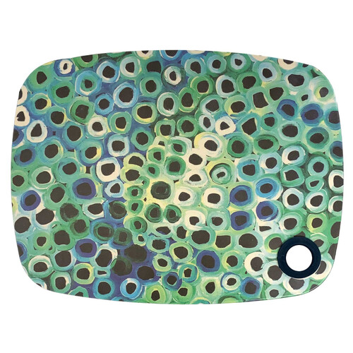Utopia Aboriginal Art Bamboo Fibre Cheese Board/Platter - Soakage