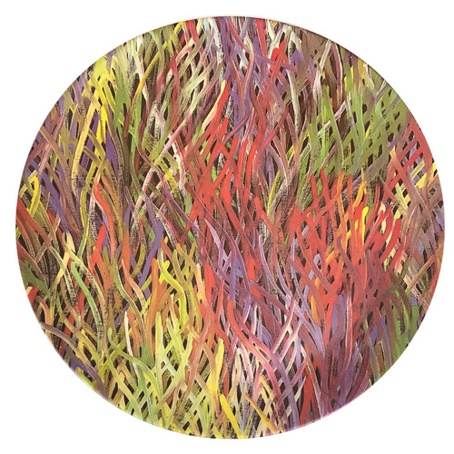Utopia Aboriginal Art Bamboo Dinner Plate (Single) - Grass Seed Dreaming