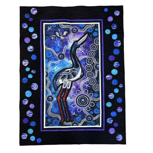 Aboriginal design Quilted Blanket (130cm x 100cm) # 11