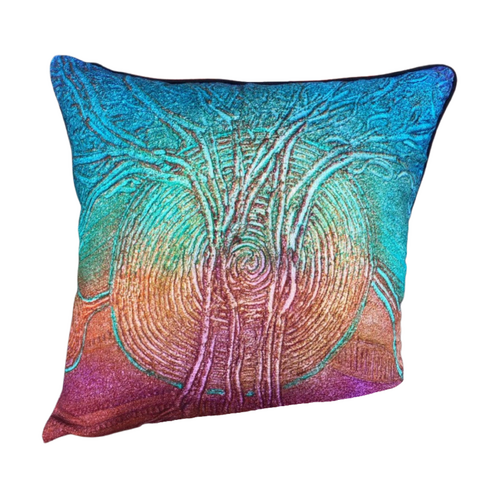 Saretta Aboriginal Art Totem Cushion Cover - Powaikaliko Wakool - Grow as One