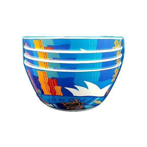 Jijaka Aboriginal Art Melamine Single Bowl - Sydney