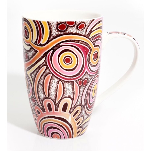 Better World Aboriginal Art Boxed Fine Bone China Mug - Celebration of Life
