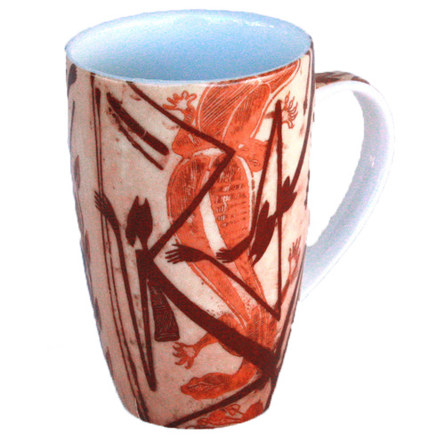 Better World Aboriginal Art Boxed Fine Bone China Mug - Mimih Spirits