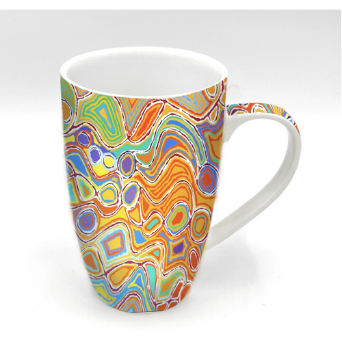 Mina Mina Jukurrpa - Better World Aboriginal Art Boxed Fine Bone China Mug