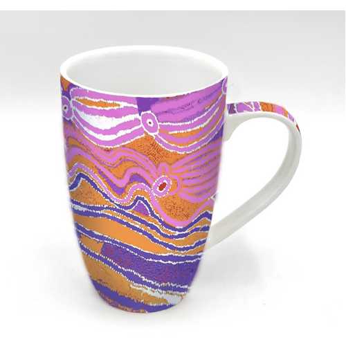 Dogwood Tree Dreaming - Better World Aboriginal Art Boxed Fine Bone China Mug
