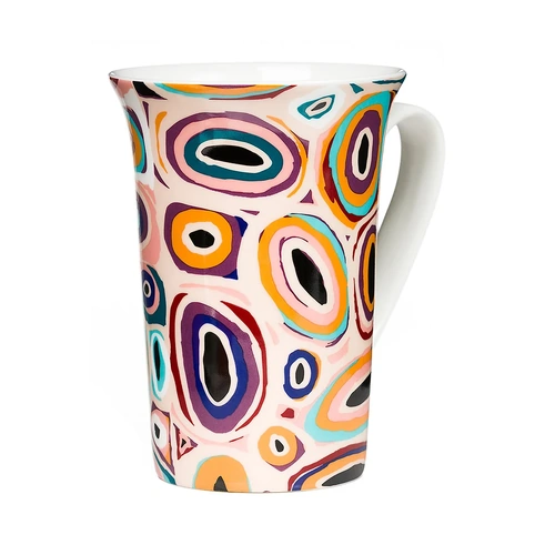 Warntili, Canning Stock Route Well 25 Giftboxed Mug - Martumili Aboriginal Art