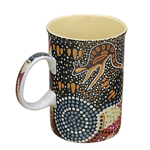 Tobwabba Aboriginal Art Giftboxed Ceramic Mug - Coastal Kooris
