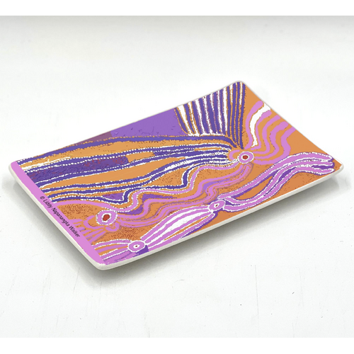 Dogwood Tree Dreaming - Better World Aboriginal Art Boxed Bone China Cake Plate 