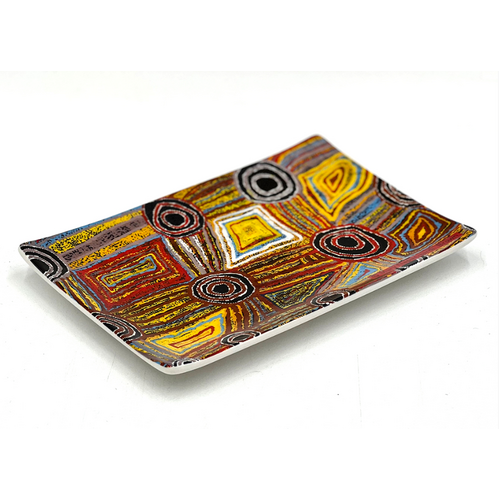 Better World Aboriginal Art Boxed Bone China Cake Plate - Body Paint