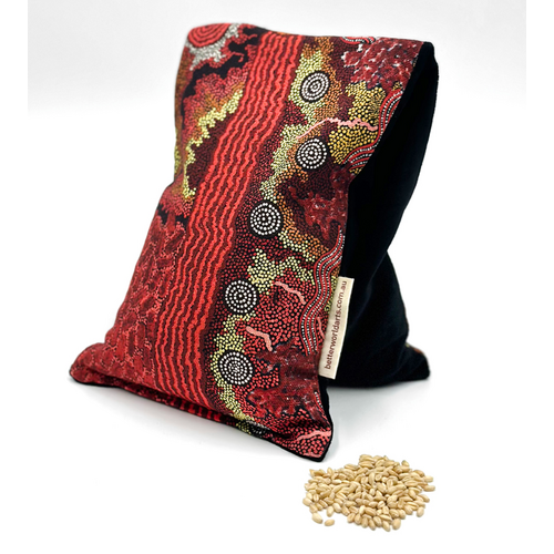 Better World Aboriginal Art Wheat Bag - Family and Country