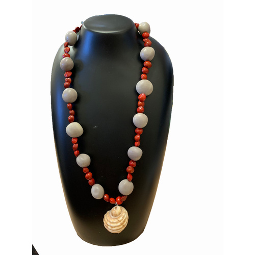 Yangga Art Native Seed Necklace - Cone Shell Pendant