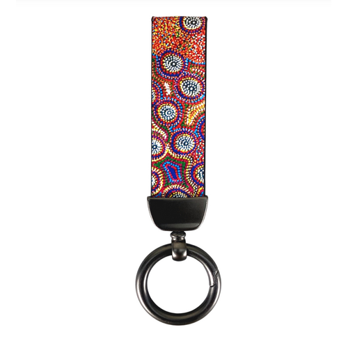 Utopia Aboriginal Art Boxed Keyring - Atwakeye (Bush Orange)