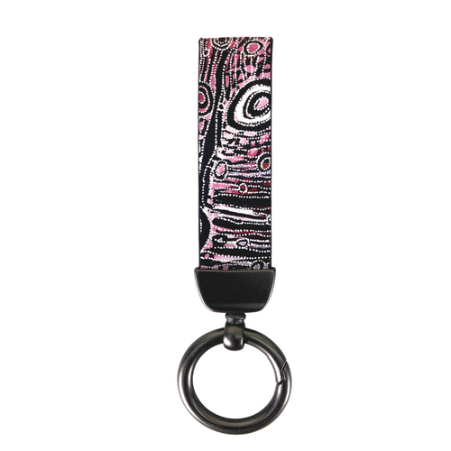 Utopia Aboriginal Art Boxed Keyring - Awelye (Purple)