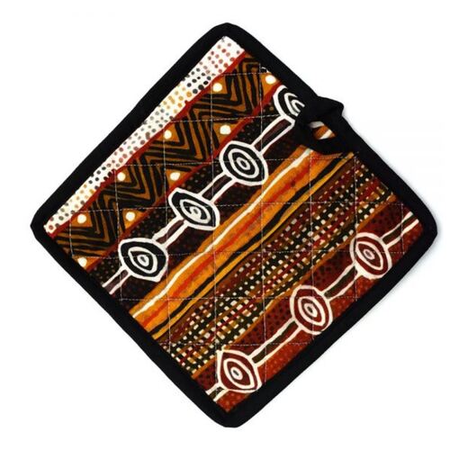 Better World Aboriginal Art Cotton Pot Holder - Jilamara Design