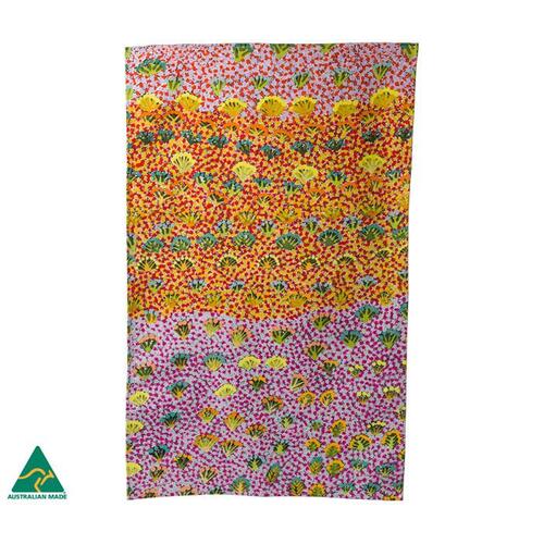 Ampilatwatja Aboriginal Art Australia Made Teatowel by Daisy Moss