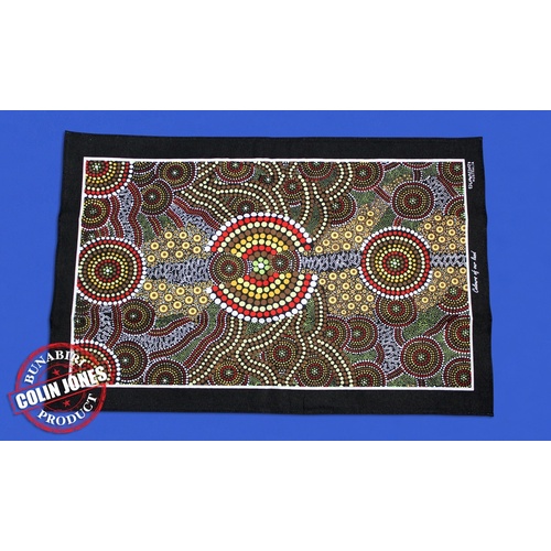 Bunabiri Aboriginal Art Teatowel - Colours of Our Land