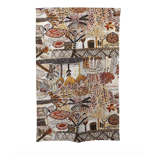 Jilamara Aboriginal Art Australia Made Teatowel - Ningarti Mirrijini Kapiwarta