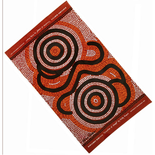 Kamilaroi Rarities Aboriginal Art design Teatowel - Creation of Gaayli