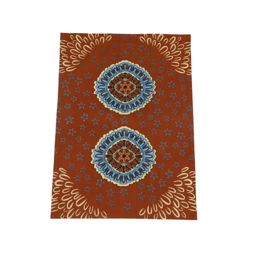 Yakinno Gunditjmara Dreaming Aboriginal Art Cotton Teatowel - Unbreakable Bonds
