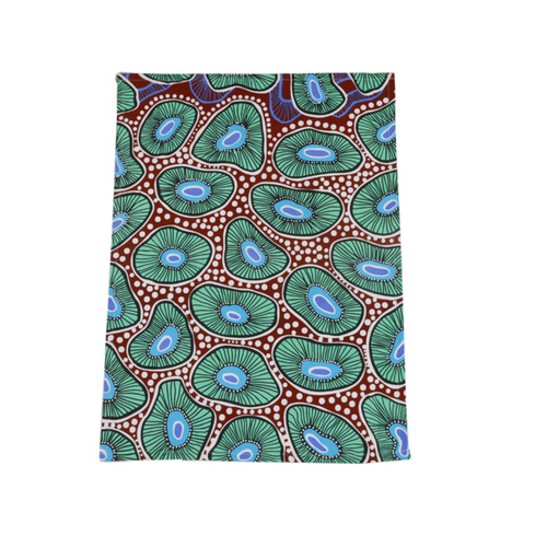 Nikki Dee Designs Aboriginal Art Cotton Teatowel - Looking for Periwinkles
