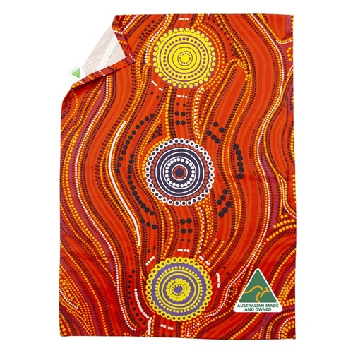 Muralappi Journey 100% Cotton Teatowel (70cm x 50cm) - Desert in Bloom