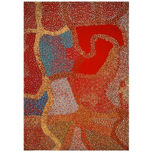 Better World Aboriginal Art Digital Print Cotton Teatowel - Salt Lake