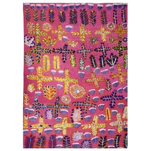 Better World Aboriginal Art Digital Print Cotton Teatowel - Medicine Plants