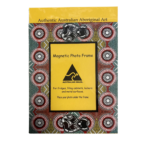 Baribunma Aboriginal Art Magnetic Photo Frame (18cm x 14.5cm) - Koala