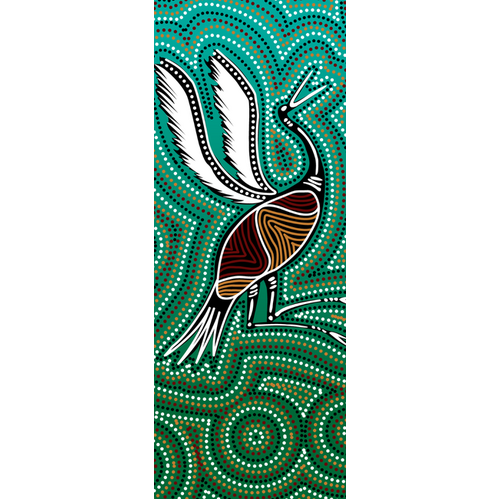 Dreamtime Kullilla Art Sticker Pack (10) Brolga