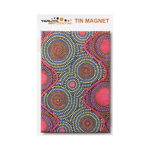 Yarliyil Aboriginal Art Tin Fridge Magnet - Families