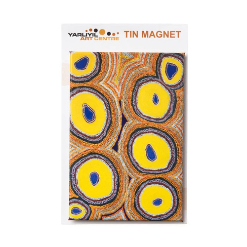 Yarliyil Aboriginal Art Tin Fridge Magnet - My Father's Country