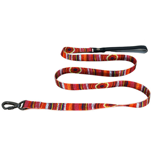 Utopia Aboriginal Art Design Dog Leash/Lead - Sunrise on My Mother's Country [size: Large]